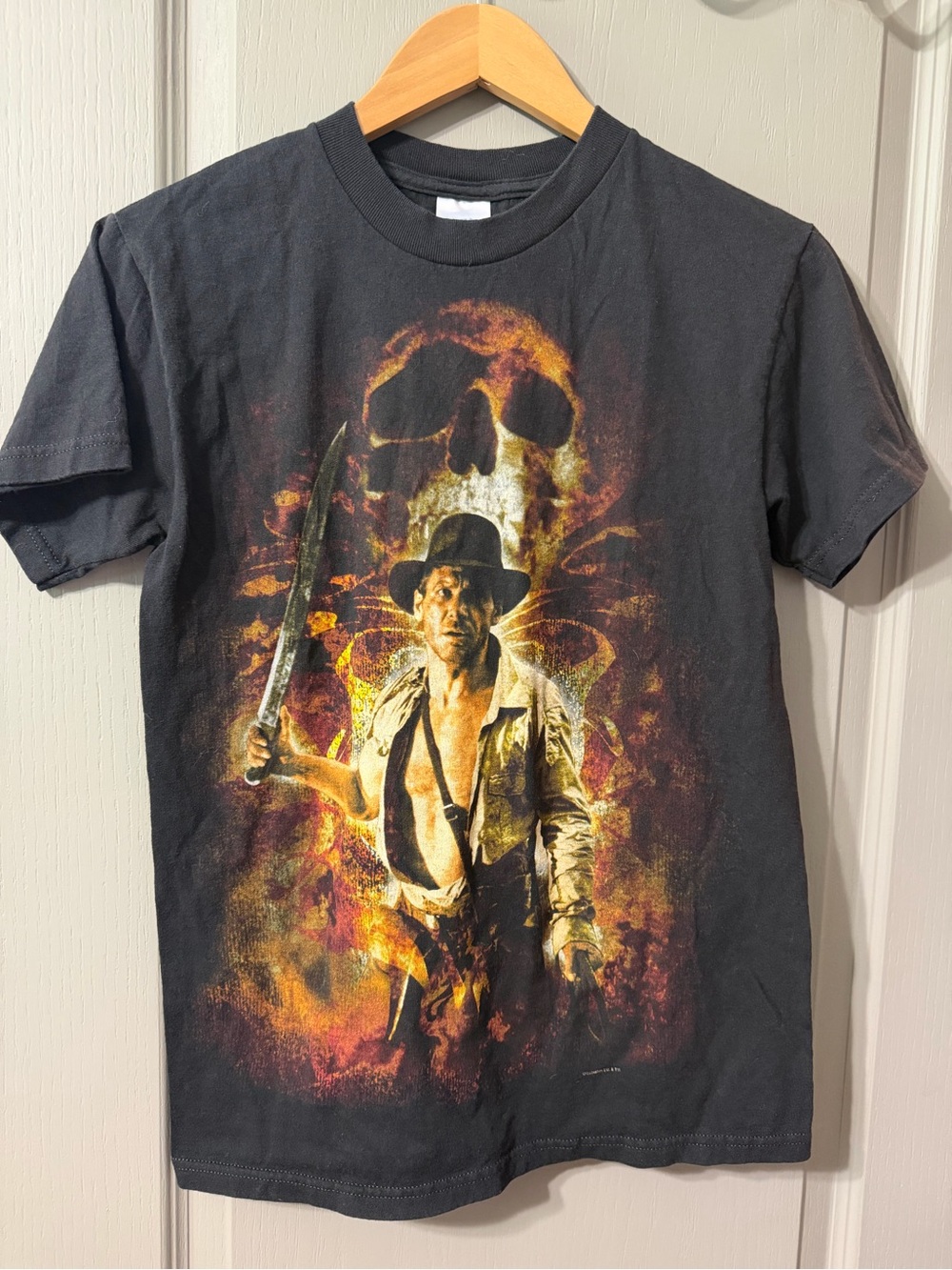 Indiana Jones Harrison Gors Black Graphic Print T‑Shirt Small NWOT